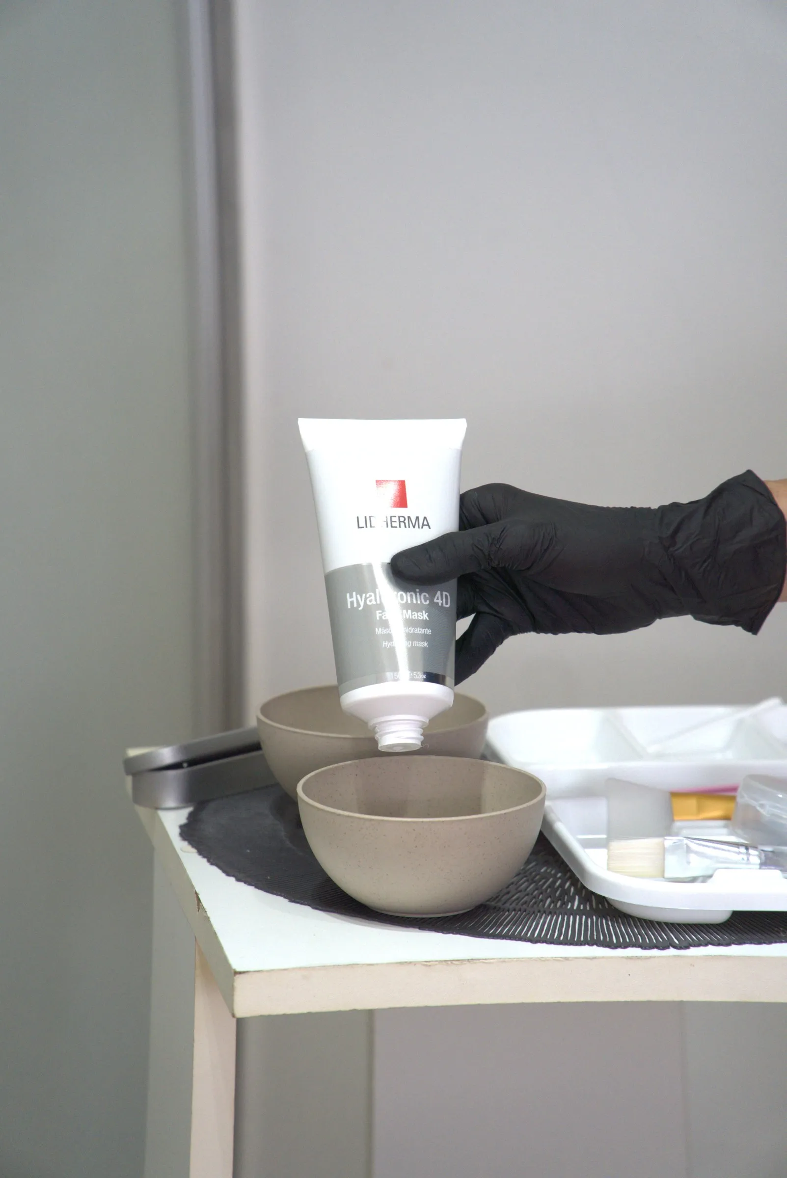 Preparación de una máscara facial
